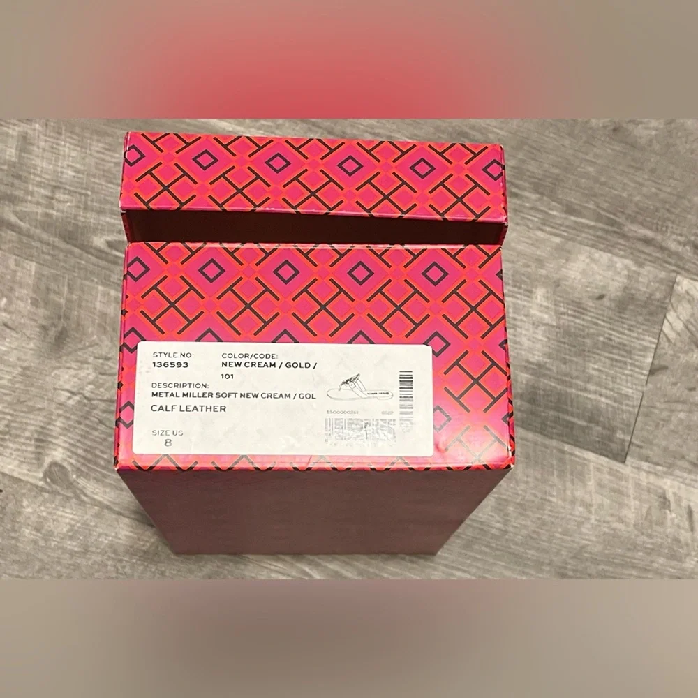 Tory Burch Pink and Orange Geometric Box